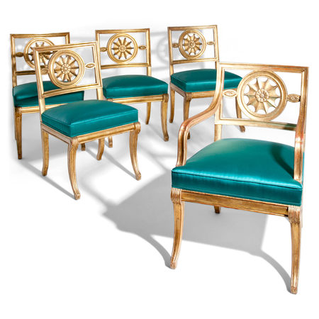 Klassizistische Stühle, wohl Berlin 1. H. 19. Jahrhundert