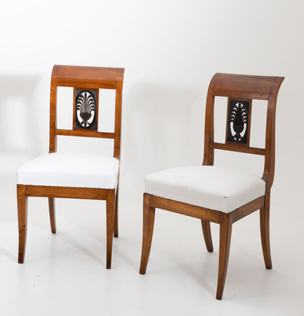 Paar Biedermeier Stühle, Anfang 19. Jahrhundert