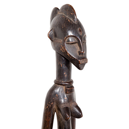 Große Frauenfigur, sog. Cekpa, Elfenbeinküste Frühes 20. Jahrhundert