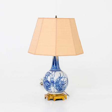 Tischlampe, chinesisches Porzellan, 19. Jahrhundert