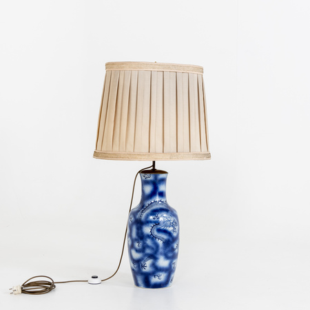 Lampe, chinesisches Porzellan, 19./20. Jahrhundert