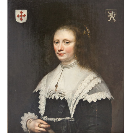 Portrait einer Adeligen, Niederlande 17. Jahrhundert