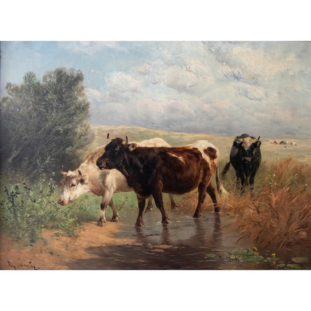 Henry Schouten (1857-1927), Drei Kühe
