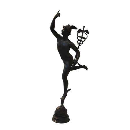 Bronzefigur des Hermes nach dem Original von Giambologna