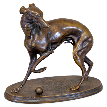Bronze Windhund, 19. Jahrhundert