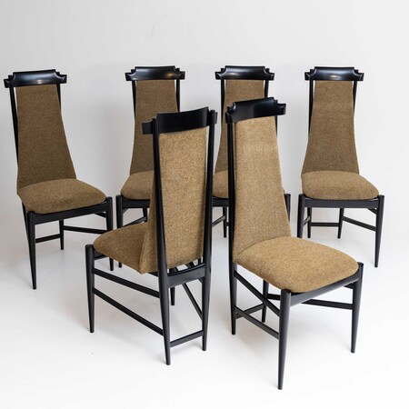 Sechs Stühle von Sergio Rodrigues (Brasilien, 1927-2014), 1960er Jahre