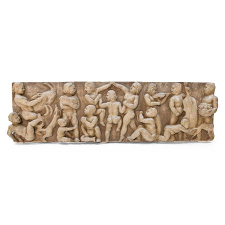 Relief mit Putti als Bacchanten, 1930er/40er Jahre