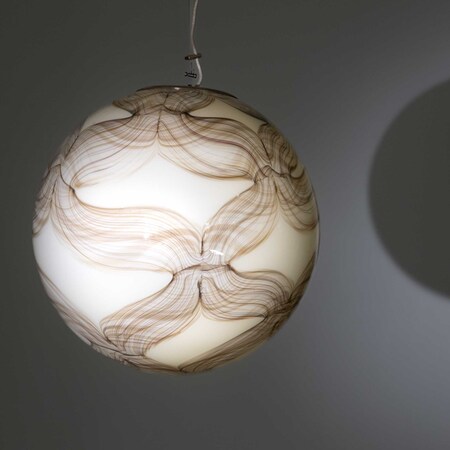 Globus Lampe aus Murano Glas, Italien 1960er Jahre