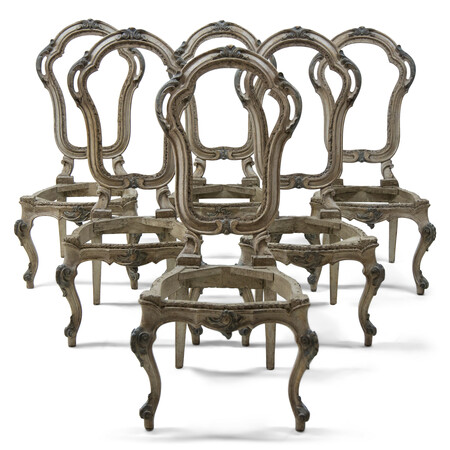 Barockstil Stühle, Italien 19./20. Jahrhundert