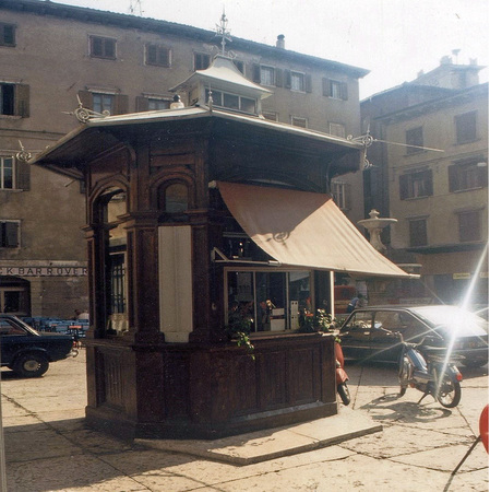 Historischer Kiosk, Italien Rovereto 1910