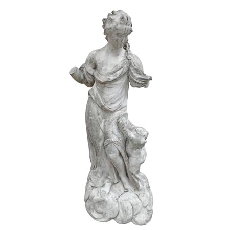 Marmor Skulptur, eventuell Venus mit Putto