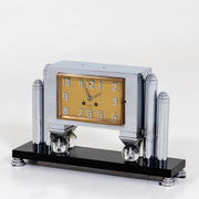 Art Deco Uhr, sig. Calvayrac Lézignan, Frankreich 1920er Jahre