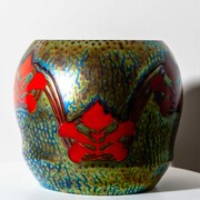 Jugendstil Vase, Zsolnay Keramik, Ungarn Anfang 20. Jahrhundert