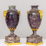 Vasenpaar aus Blue John, 19. Jahrhundert