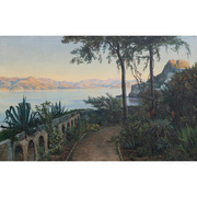 Thorald Laessöe (1816-1876), Die Küste von Neapel