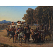 Wilhelm Marstrand (1810-1873), Don Quichote und Sancho Pansa.