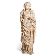 Alabaster Madonna, Nordfrankreich 16. Jahrhundert