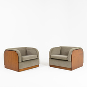 Modernistische Lounge Sessel, wohl Italien 1940er Jahre