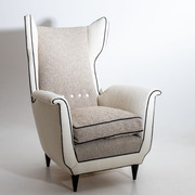 Lounge Sessel, Italienische Manufaktur, Mitte 20. Jahrhundert