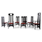 Stühle im Stil von Charles Rennie Mackintosh, wohl 1970er Jahre