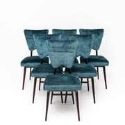 Esszimmer Stühle, Italienische Manufaktur, 1950er Jahre