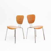 Stühle im Stil von Egon Eiermann, wohl Mitte 20. Jahrhundert