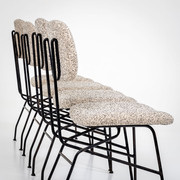 Vier Stühle, Modell Cocorita, von Gastone Rinaldi für Rima, Italien 1950er Jahre