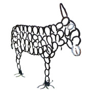 Eisenfigur eines Esels, 20. Jahrhundert