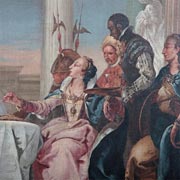Ölgemälde Das Gastmahl der Kleopatra (Franz M. Kuen), Deutschland, 1771